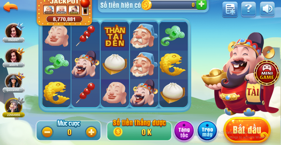 Trải nghiệm game Thần Tài Đến tại 68 Game Bài.
